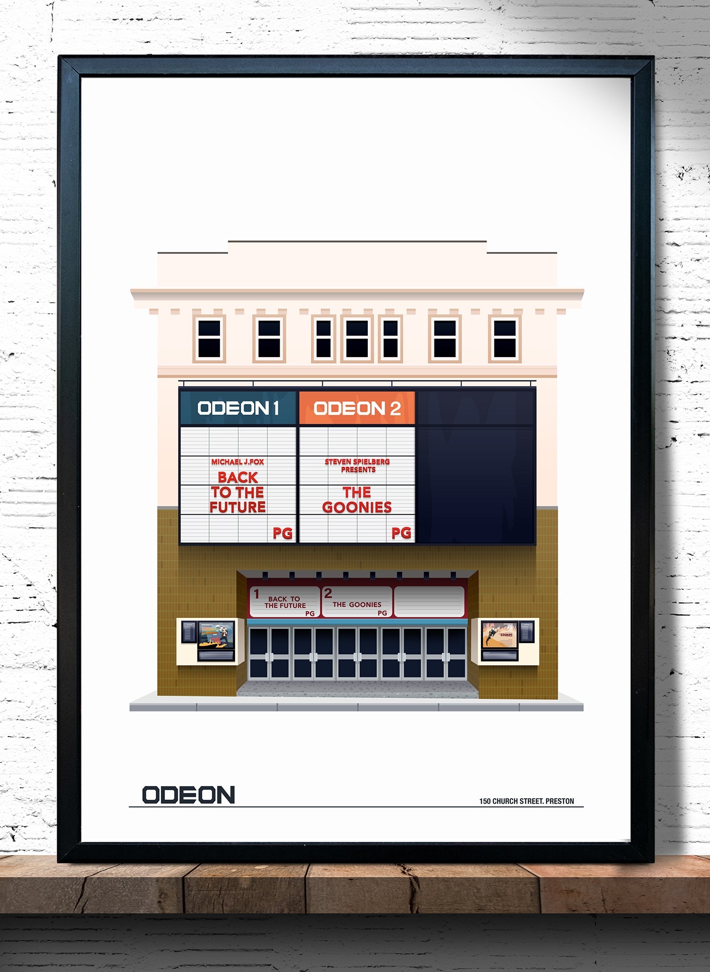 The Odeon Cinema, Church St. Preston Poster Print