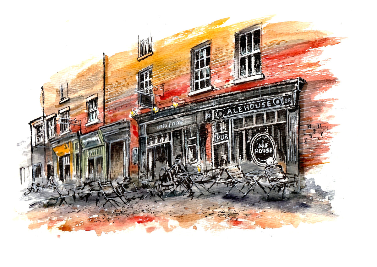 Winckley Street Ale House Print