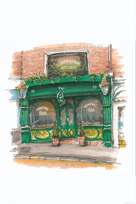 Winston's Pizza Print