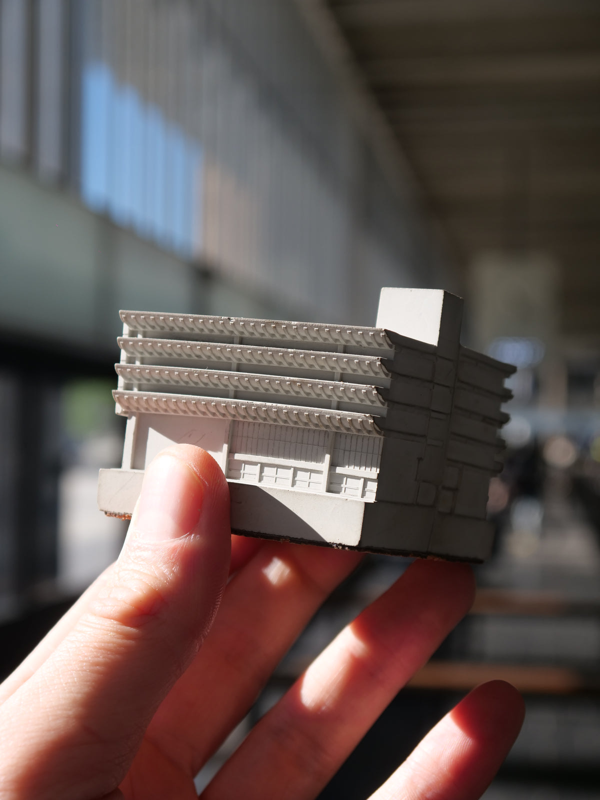 Preston Bus Station - Miniature Concrete Model