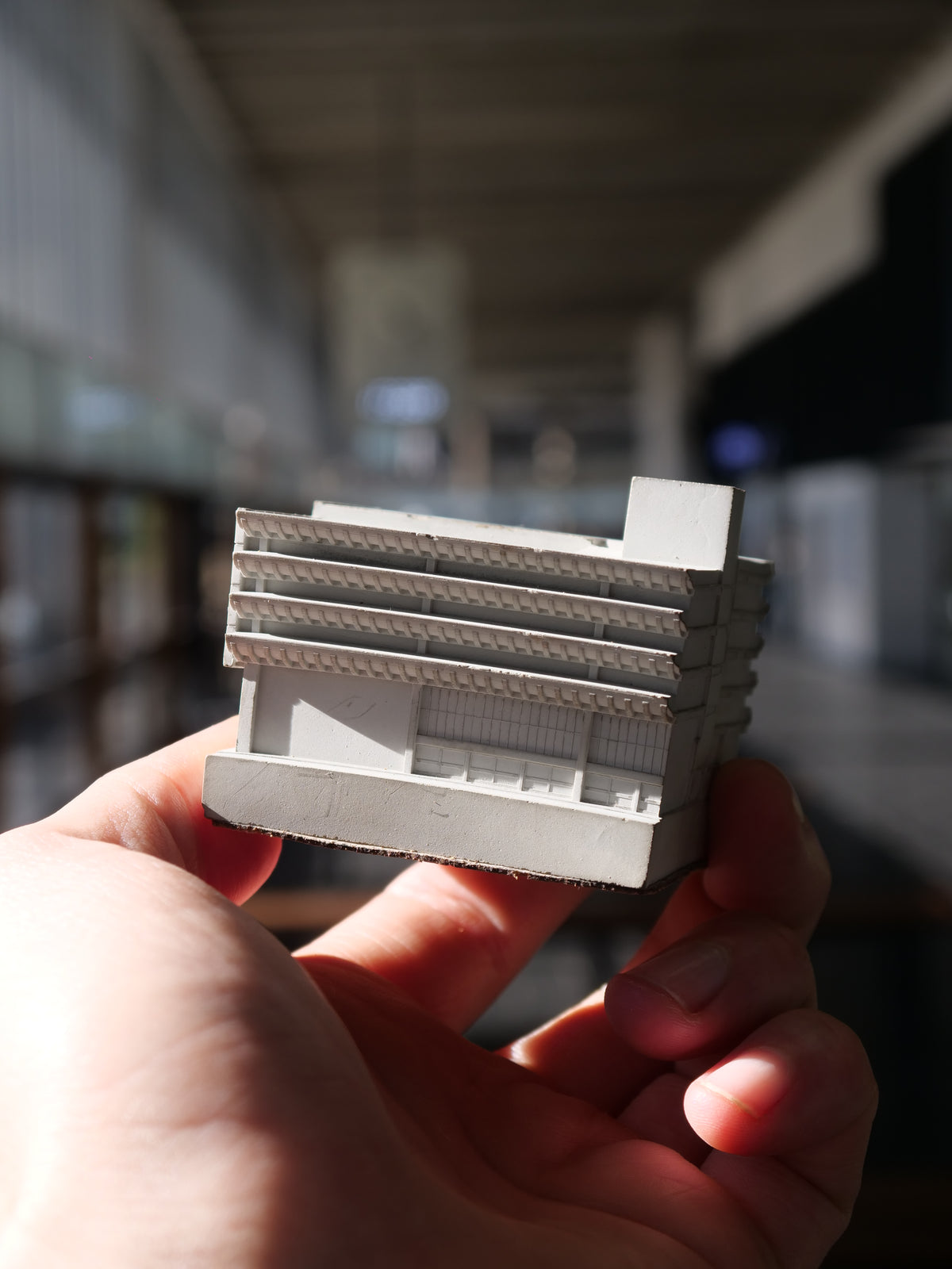 Preston Bus Station - Miniature Concrete Model