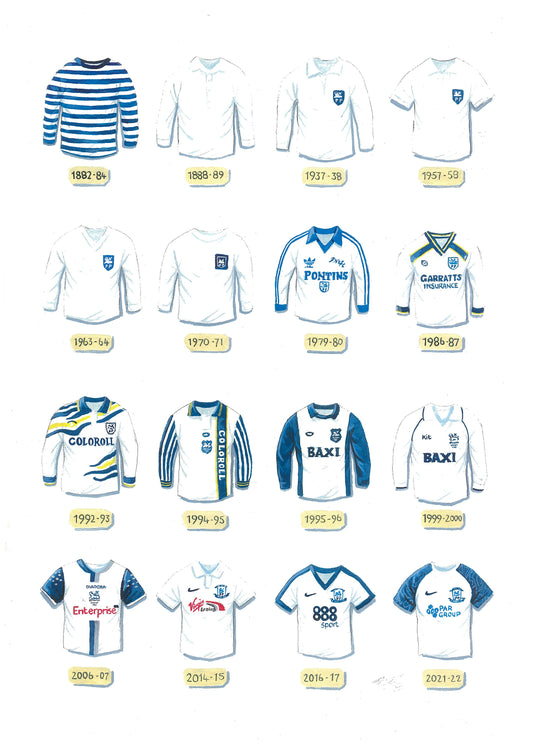 Preston North End Kit History Fine Art Print