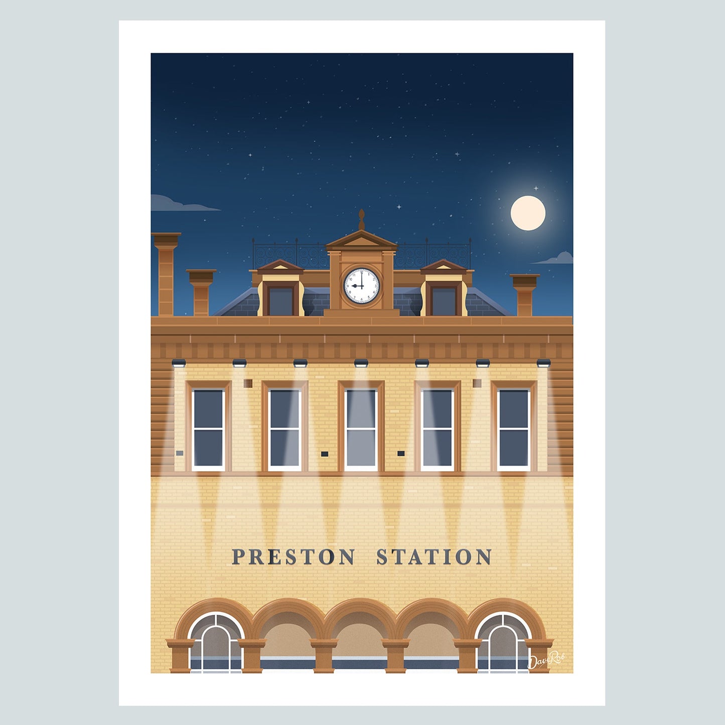 Preston Railway Station Poster Print