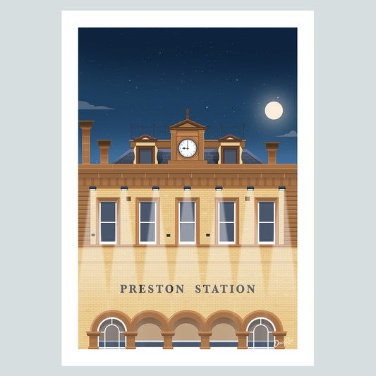 Preston Railway Station Poster Print