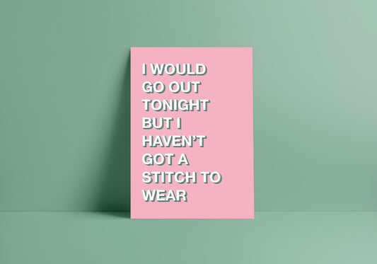 This Charming Man (The Smiths inspired) A4 Lyric Print