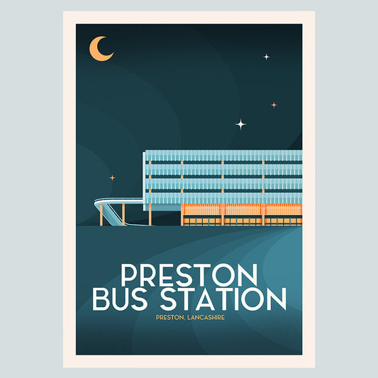 Preston Bus Station A3 Print